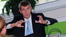 Předseda hnutí ANO Andrej Babiš na návštěvě Jihomoravského kraje (26. září 2013)