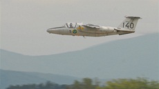 Letové vystoupení stroje Saab 105 na Dnech NATO v Ostrav