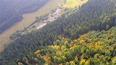 Správa Národního parku �umava provádí v t�chto dnech letecké monitorování a...