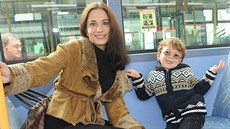 Michaela Kuklová se synem