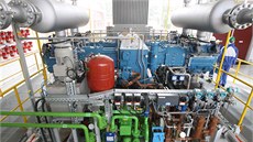 Podzemní zásobník plynu v Lobodicích na Perovsku dostal nový kompresor za 100