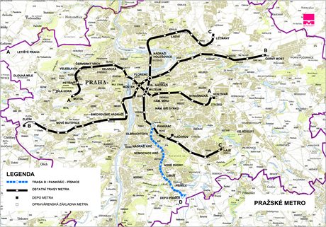 Praské metro - trasa D / Pankrác - Písnice