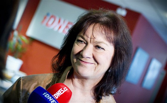Marta Semelová (KSČM) při rozhovoru pro iDNES.cz (7. října 2013)