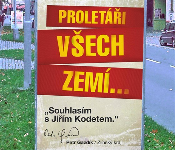 Tyto plakáty TOP 09 a STAN se brzy objeví v ulicích Zlínského kraje.