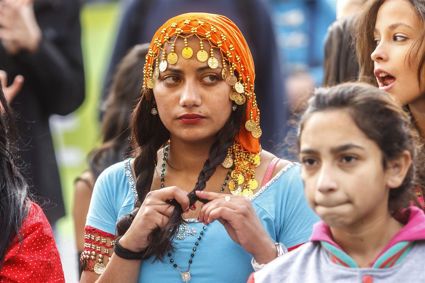 Pochod romské hrdosti Roma Pride 2013. Pr�vod asi dvou stovek lidí pro�el ze