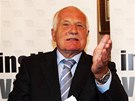 Václav Klaus a Jií Weigl pi pedstavení nové knihy "eská republika na
