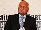 Václav Klaus pi pedstavení nové knihy "eská republika na rozcestí. as