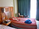 Hotelový pokoj v Egyptě, ve kterém bydlí Petr Kramný