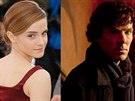 Emma Watsonová a Benedict Cumberbatch