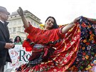 Pochod romské hrdosti Roma Pride 2013. Prvod asi dvou stovek lidí proel ze