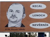 Bilboardy namířené proti místopředsedovi ČSSD Michalu Haškovi se objevily na...