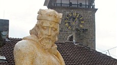 Model sochy P�emysla Otakara II. od Franti�ka Postla