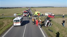 Srá�ka dvou osobních aut u �ankovic si vy�ádala jeden lidský �ivot.