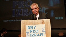 Prezident Milo Zeman v Hradci Králové na Galaveeru Dn pro Izrael