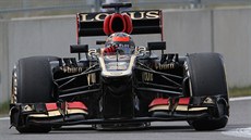 Kimi Räikkönen ze stáje Lotus v kvalifikaci Velké ceny Koreje.