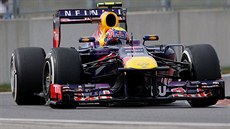 Mark Webber  ze stáje Red Bull v kvalifikaci Velké ceny Koreje.