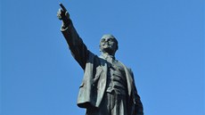 Socha bolevického vdce V. I. Lenina se najde v mnoha bloruských mstech,...