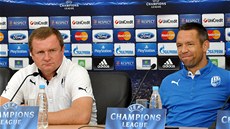 Plze�ský trenér Pavel Vrba vystoupil spolu s Pavlem Horváthem na tiskové
