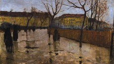 Antonín Slavíček, Deštivý večer (Letná v dešti), 1902