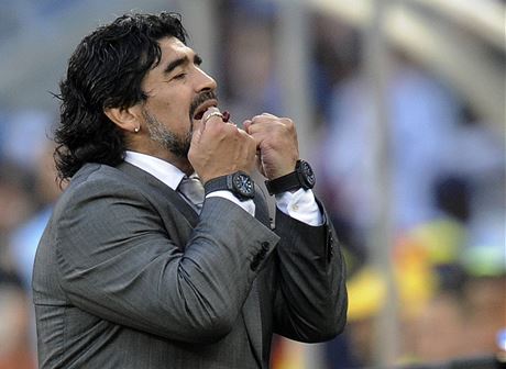 Diego Maradona bývá hodn emotivní.