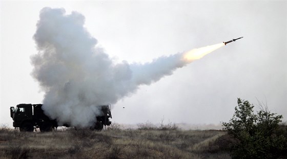 Ruský protiraketový systém Pancir-S1 v akci