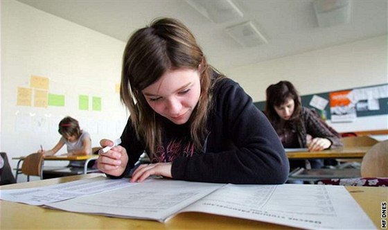 Přijímací zkoušky na střední školy (ilustrační fotografie)