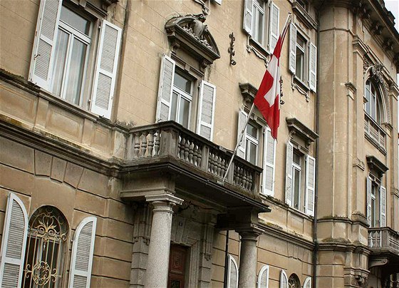 Justiní palác ve výcarské Bellinzon 