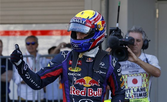 Mark Webber s vozem Red Bull