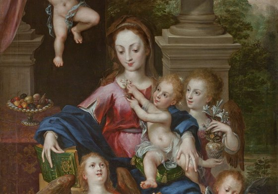 Dirck de Quade van Ravesteyn, Madona s díttem a s muzicírujícími andly, 1606-8