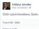 Hackei napadli facebookový profil severoeského lídra SSD Jaroslava Foldyny a...