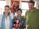 Kateina Jacques a Martin Bursík se v sídle dalajlámy Dharamsalu setkali s...