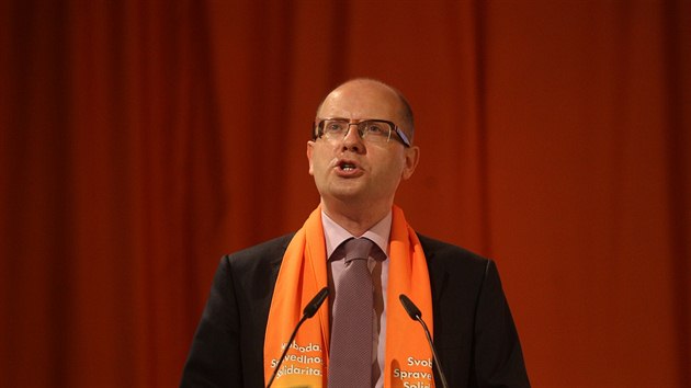 Bohuslav Sobotka na pedvolební konferenci SSD