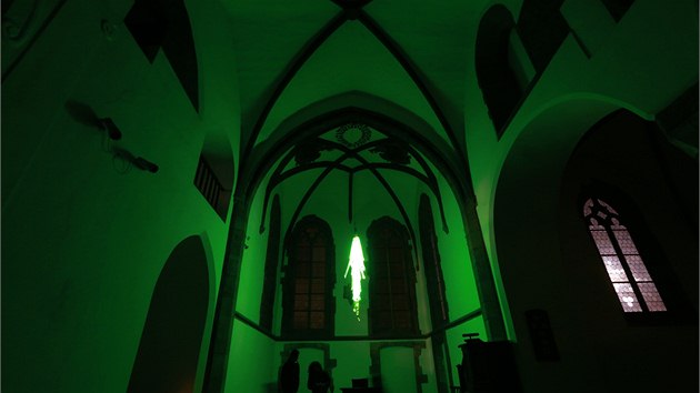 Audiovizuální SIGNAL festival rozsvítil Prahu videoinstalacemi a videomappingem. Kostel sv. Martina ve zdi.