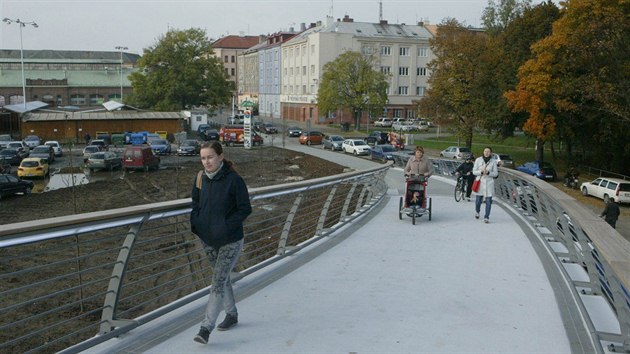 Olomouck nkupn Galerie antovka tsn ped otevenm ije ilm ruchem.