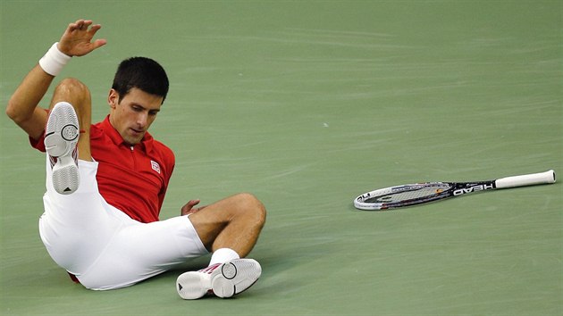 Novak Djokovi v semifinle turnaje v anghaji.