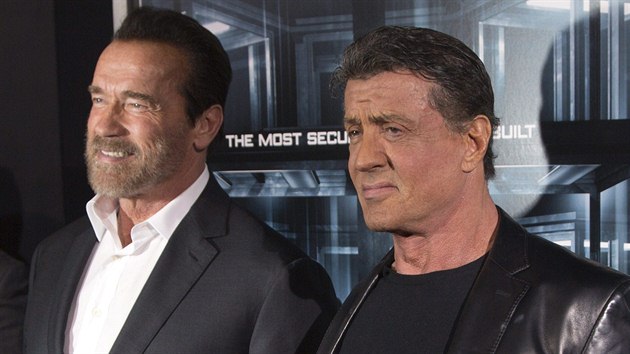 Arnold Schwarzenegger a Sylvester Stallone (15. jna 2013)