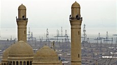 Ropné vrty v Baku