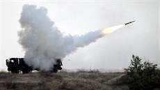 Ruský protiraketový systém Pancir-S1 v akci