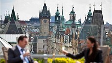 St�e�ní restaurace v pra�ském hotelu InterContinental