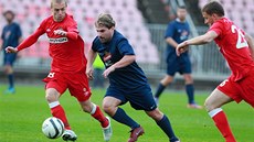 Momentka z utkní Zbrojovka Brno vs. Charvátská Nová Ves