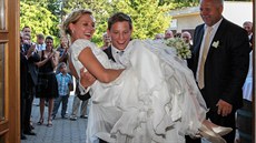 Vladimíra Strie�encová a �t�pán Benoni m�li svatbu v slovenských Topo��iankach...