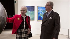 Dánská královna Margrethe II. a princ Henrik (11. íjna 2013)