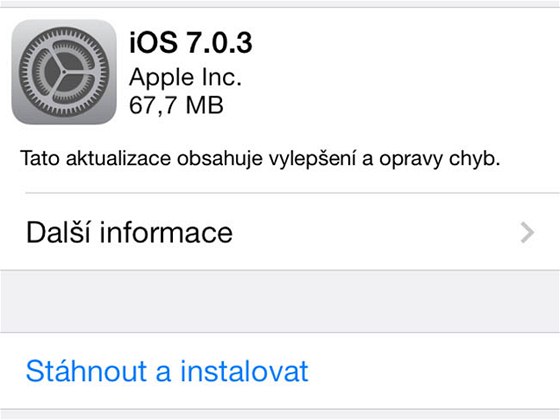 iOS 7.0.3 pro iPhone