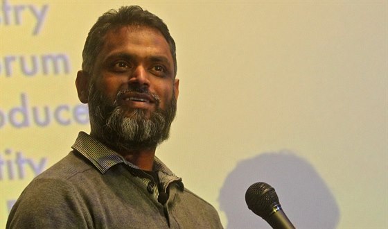 Moazzam Begg na Mezinárodním festivalu dokumentárních film v Jihlav.