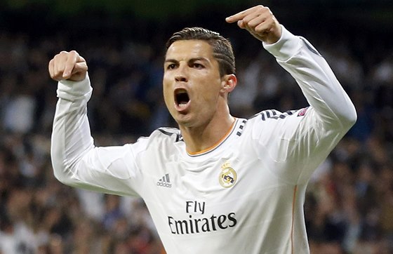 OPT ÁDIL. Cristiano Ronaldo z Realu Madrid oslavuje gól do sít Juventusu.