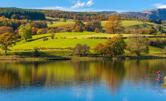 Stohektarové jezero Esthwaite Water kdysi inspirovalo romantického básníka