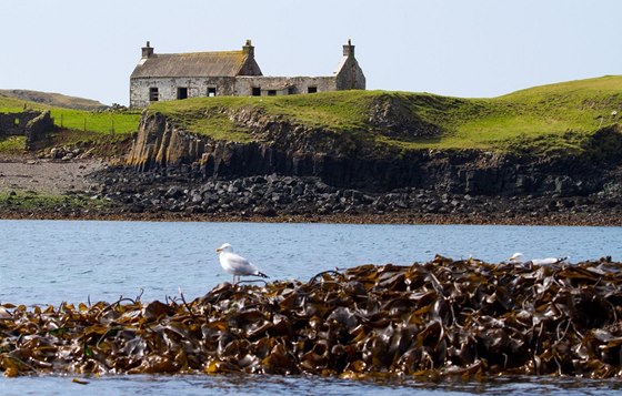 Ostrvek Canna je nejzápadnjí ze souostroví Malých ostrov skotských
