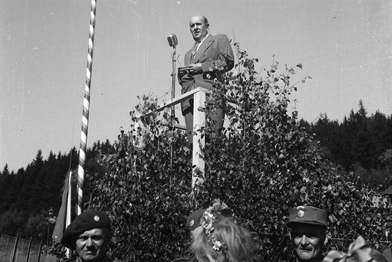 František Smola zachytil slavnost s Masarykem v roce 1947, na událost nyní zavzpomíná.