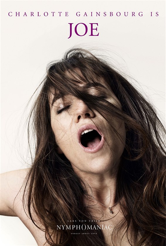 Charlotte Gainsbourgová na plakátu k filmu Nymfomanka od Larse von Triera