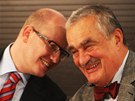 Bohuslav Sobotka, Karel Schwarzenberg, pedvolební debata MF DNES
